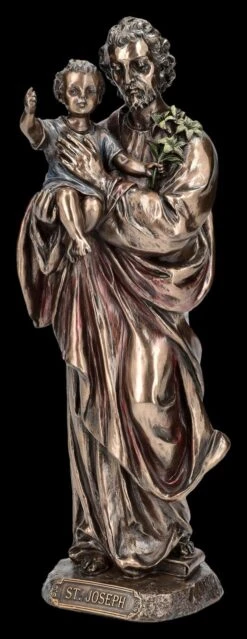 Heiliger Josef Figur Mit Baby Jesus