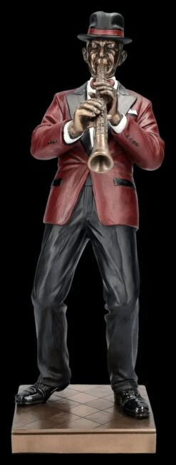 The Jazz Band Figur - Klarinetten Spieler Rot -Veronese 2D FS25954 The Jazz Band Figur Klarinetten Spiele rot 1 1280x1280