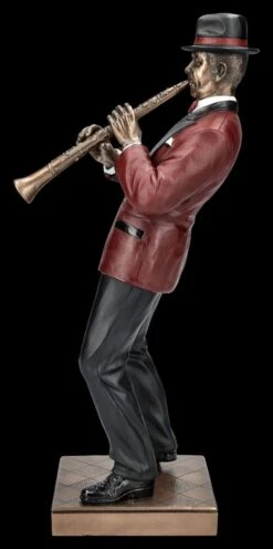 The Jazz Band Figur - Klarinetten Spieler Rot -Veronese 2D FS25954 The Jazz Band Figur Klarinetten Spiele rot 2 1280x1280