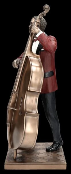 The Jazz Band Figur - Kontrabass Spieler Rot -Veronese 2D FS25956 The Jazz Band Figur Kontrabass Spieler rot 2 1280x1280