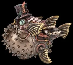 Steampunk Kugelfisch Figur - Fugu