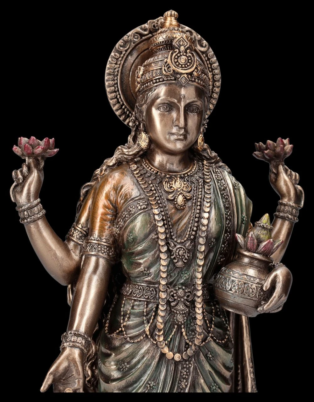 Lakshmi Figur - Göttin des Glücks & Wohlstands Lakshmi Figur - Göttin Des Glücks & Wohlstands -Veronese 2D FS25979 Lakshmi Figur G ttin des Gl cks