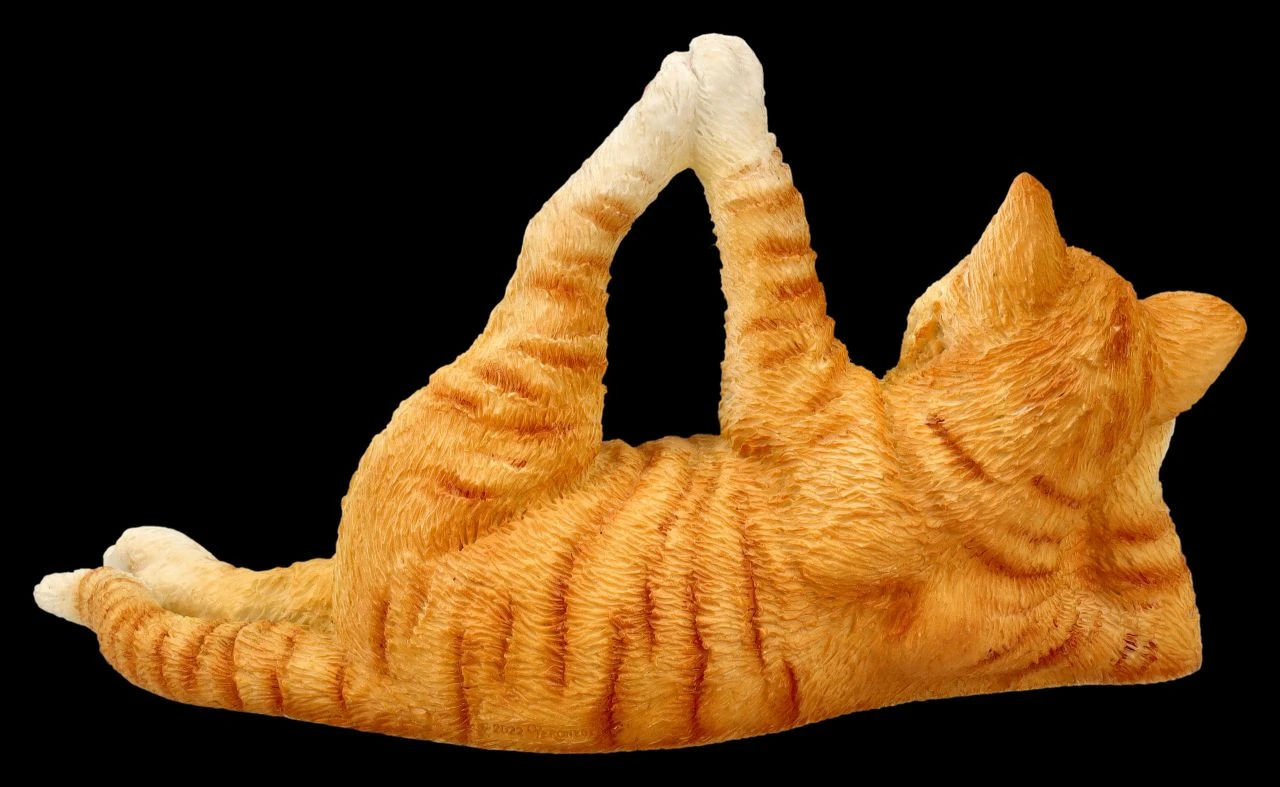 Katzen Figur beim Yoga - Schlafender Vishnu Katzen Figur Beim Yoga - Schlafender Vishnu -Veronese 2D FS26071 Katzen Figur beim Yoga schlafender