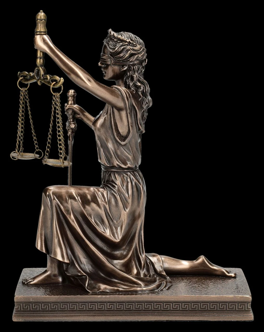 Justitia Figur - Römische Göttin knieend Justitia Figur - Römische Göttin Knieend -Veronese 2D FS26074 Justitia Figur R mische G ttin