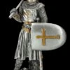 Zinnfigur - Kreuzritter Mit Axt Und Schild