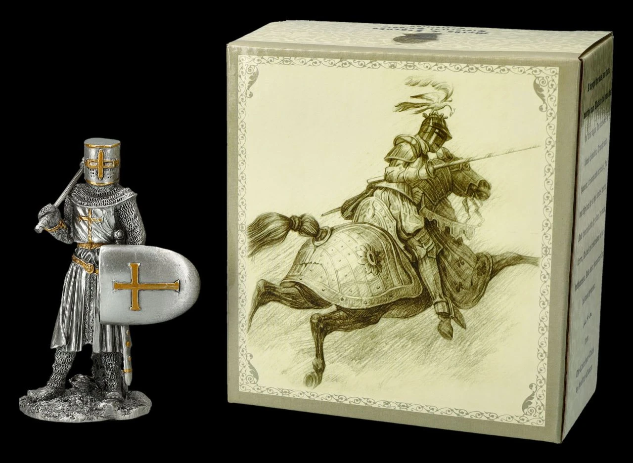 Zinnfigur - Kreuzritter mit Axt und Schild Zinnfigur - Kreuzritter Mit Axt Und Schild -Veronese 2D FS26392 Kreuzritter mit Axt und