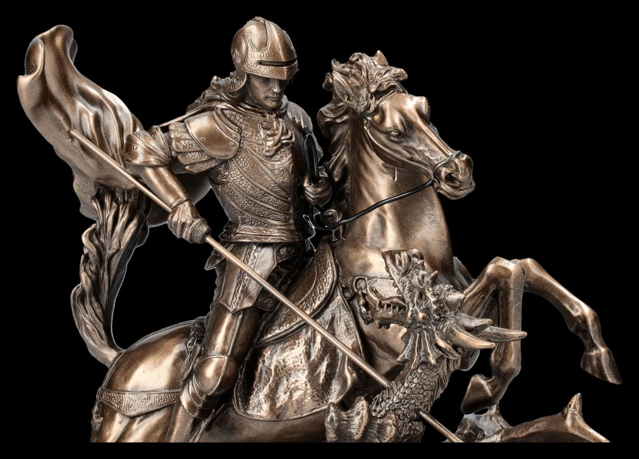 Heiliger Georg Figur - Drachentöter mit Pferd Heiliger Georg Figur - Drachentöter Mit Pferd -Veronese 2D FS26398 Heiliger Georg Figur Drachent ter auf
