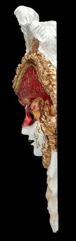 Venezianische Maske - Mit Hut Und Federn Bunt -Veronese 2D FS26719 Venezianische Maske Mit Hut und Federn bunt 2 1280x1280