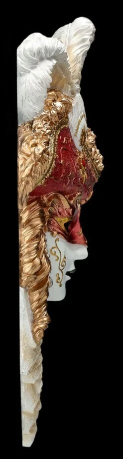 Venezianische Maske - Mit Hut Und Federn Bunt -Veronese 2D FS26719 Venezianische Maske Mit Hut und Federn bunt 9 1280x1280