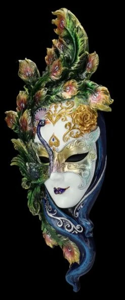 Venezianische Maske - Peacock Garden Weiß -Veronese 2D FS26721 Venezianische Maske Peacock Garden weiss 5 1280x1280