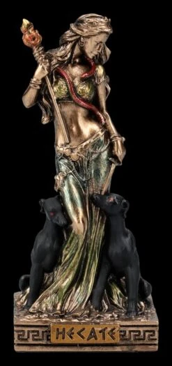 Hekate Figur Klein - Mondgöttin Mit Hunden