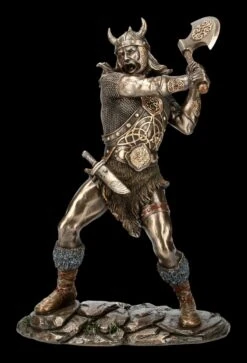 Wikinger Figur Mit Axt Und Rüstung