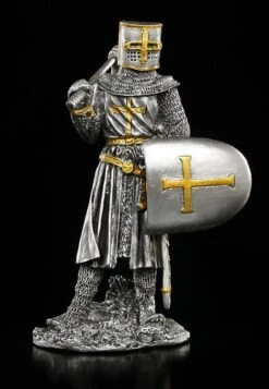 Zinn Ritter Figur Mit Axt Und Schild