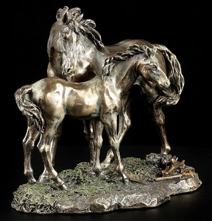 Pferde Figur - Stute mit Fohlen Pferde Figur - Stute Mit Fohlen -Veronese