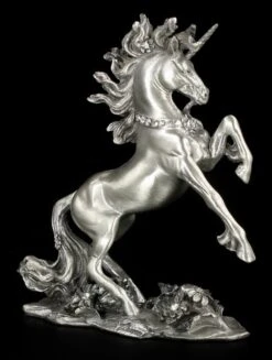 Einhorn Figur Aus Zinn Mit Schmucksteinen
