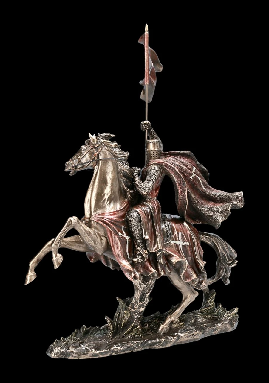 Ritter Figur - Templer Reiter mit Flagge Ritter Figur - Templer Reiter Mit Flagge -Veronese 708 7709 Ritter Figur Templer Reiter mit