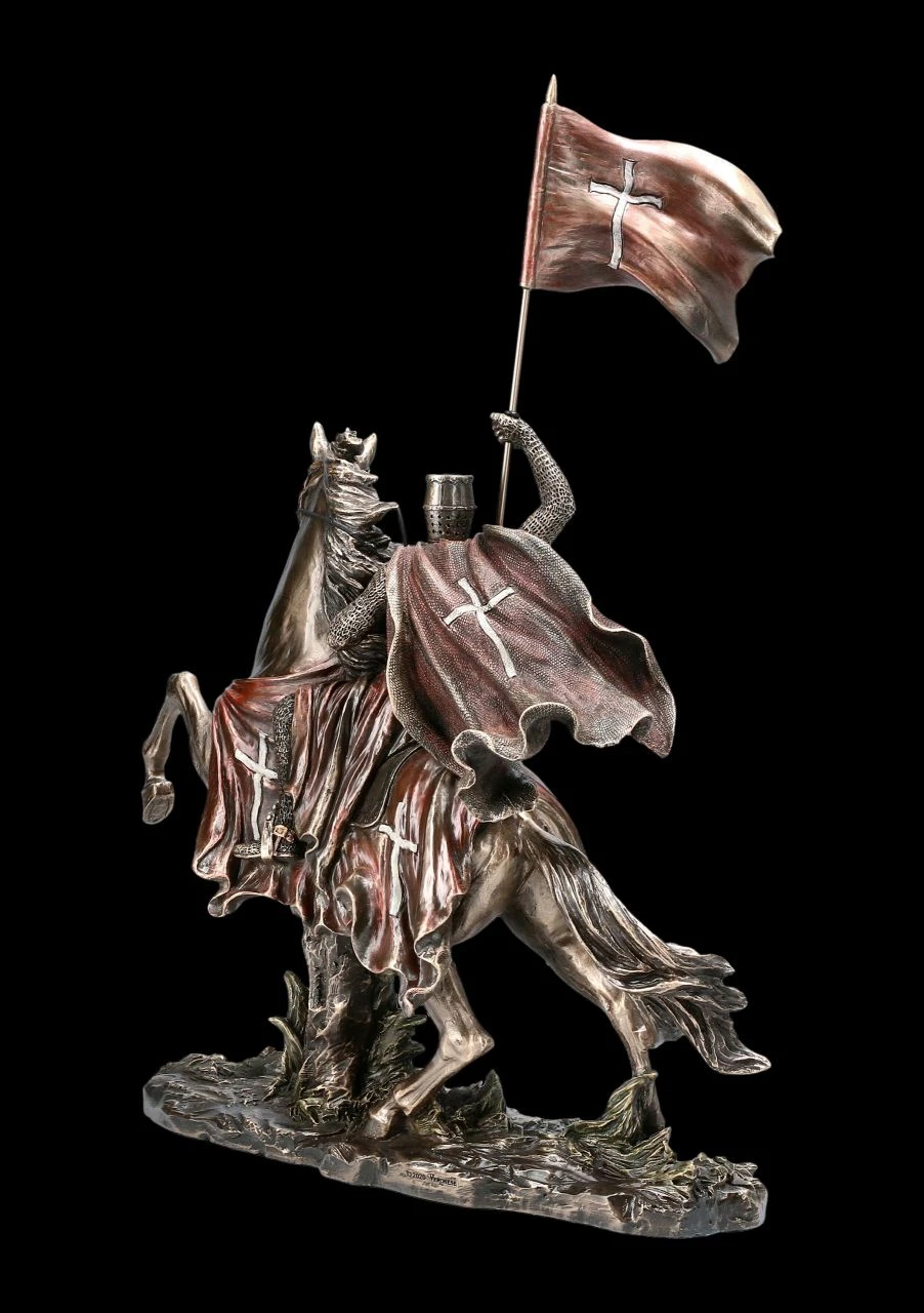 Ritter Figur - Templer Reiter mit Flagge Ritter Figur - Templer Reiter Mit Flagge -Veronese 708 7709 Ritter Figur Templer Reiter mit