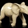 Elefanten Figur - Laufend Steinoptik