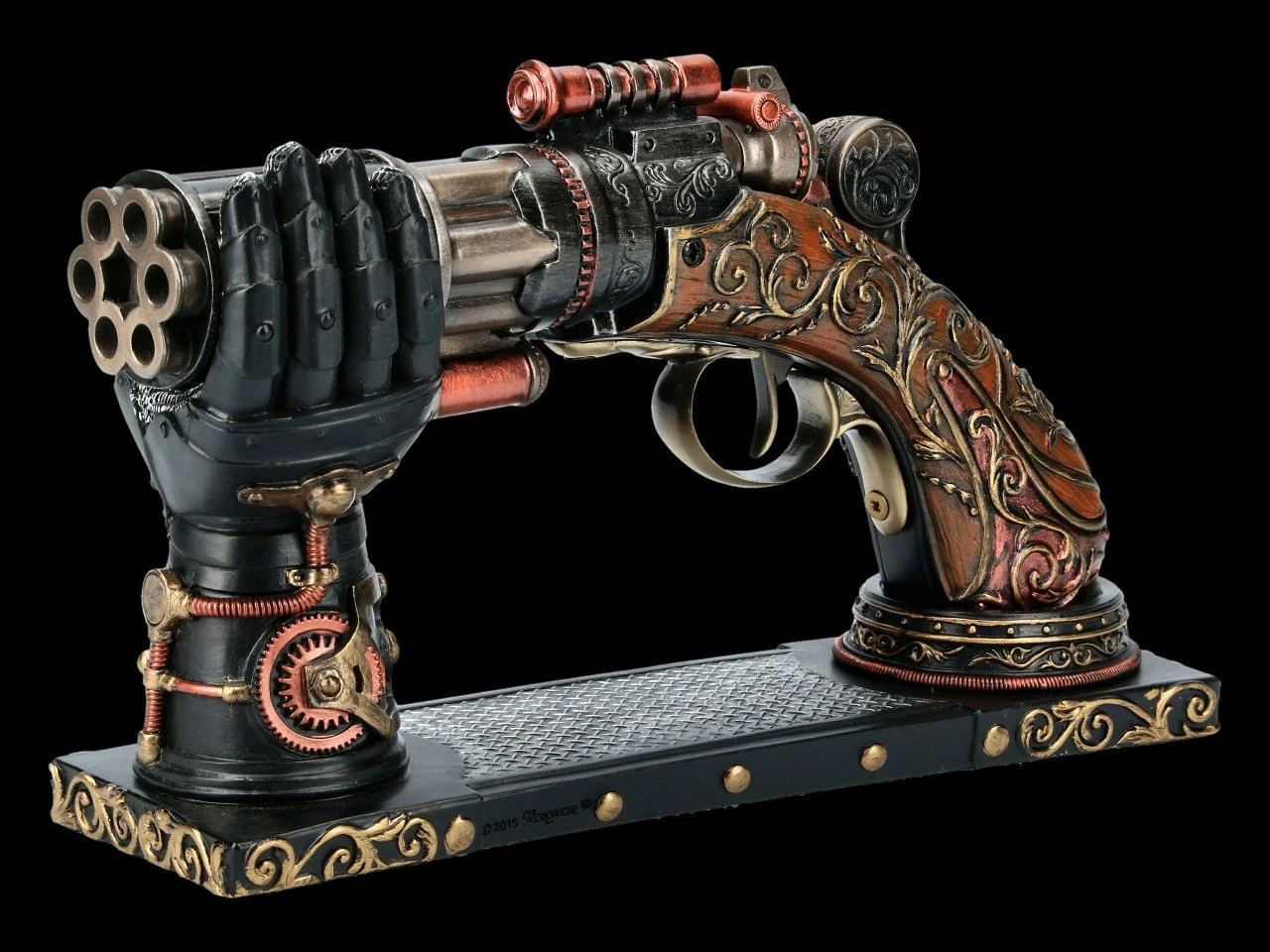 Steampunk Pistole mit Hand-Halterung Steampunk Pistole Mit Hand-Halterung -Veronese FS13054 Steampunk Pistole mit Hand