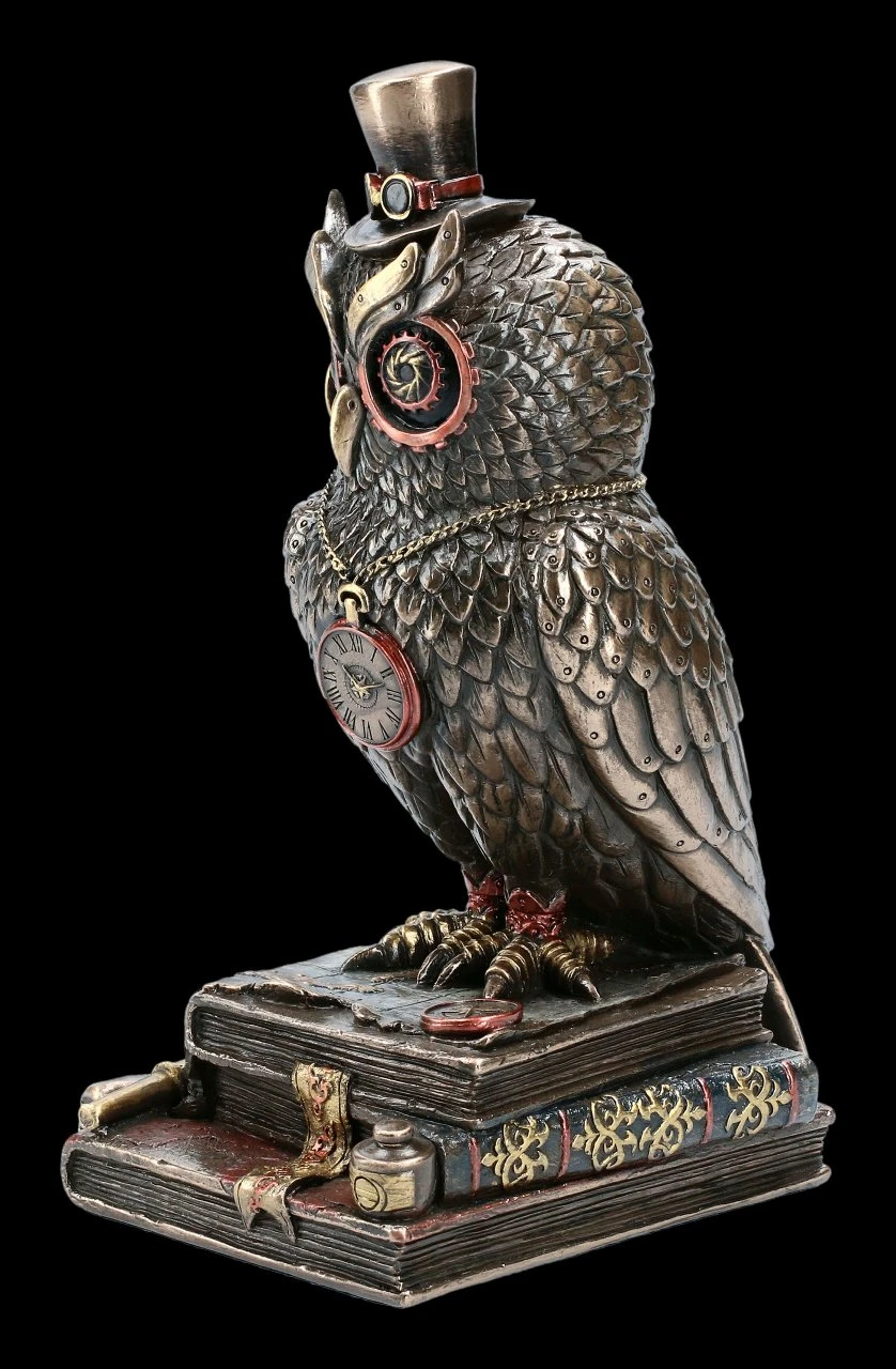 Steampunk Figur - Eule Wissensdurst Steampunk Figur - Eule Wissensdurst -Veronese FS14324 Steampunk Figur Eule