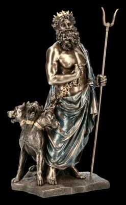 Hades Figur Mit Zerberus - Herrscher Der Unterwelt
