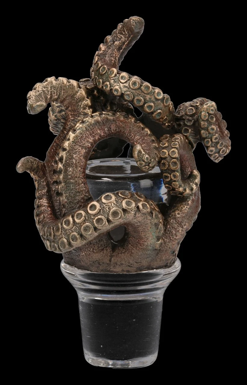 Steampunk Kraken Flaschen- & Glashalter Steampunk Kraken Flaschen- & Glashalter -Veronese FS15338 Steampunk Kraken Flaschen