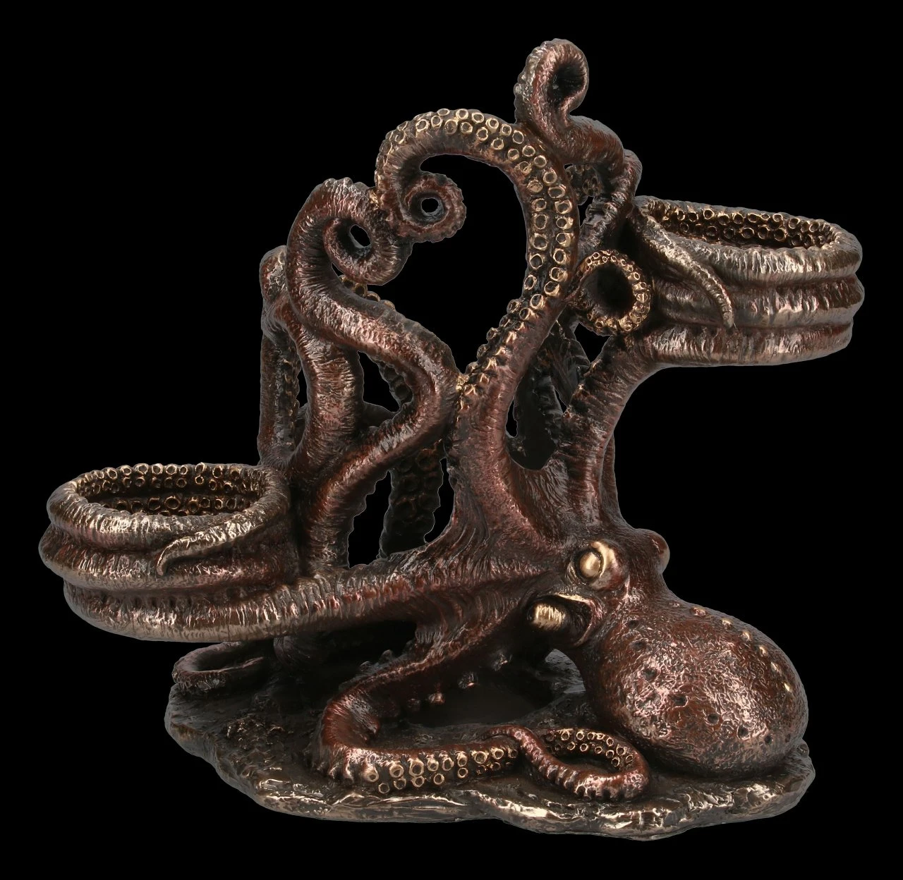 Steampunk Kraken Flaschen- & Glashalter Steampunk Kraken Flaschen- & Glashalter -Veronese FS15338 Steampunk Kraken Flaschen