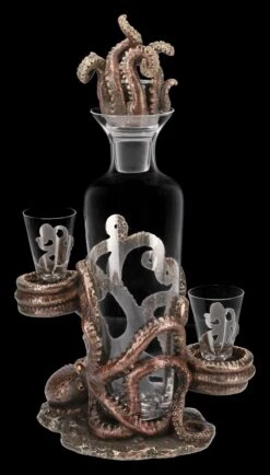 Steampunk Kraken Flaschen- & Glashalter 3 Steampunk Kraken Flaschen- & Glashalter -Veronese FS15338 Steampunk Kraken Flaschen Glashalter 6 1280x1280