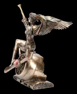 Steampunk Engel Figur - Kriegerin Auf Propeller -Veronese FS15653 Steampunk Engel Figur Kriegerin auf Propeller 3 1280x1280