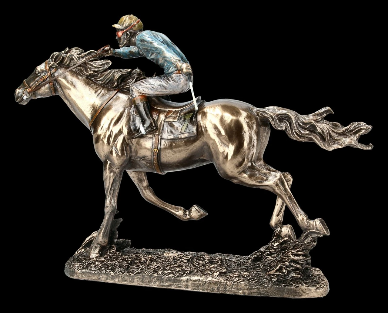 Jockey Figur - Reiter Nr. 7 Jockey Figur - Reiter Nr. 7 -Veronese FS16085 Jockey Figur Reiter Nr