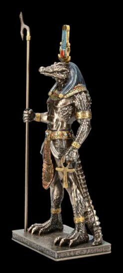 Sobek Figur - Altägyptischer Gott Mit Krokodilkopf -Veronese FS17125 Sobek Figur Altaegyptischer Gott mit Krokodilkopf 3 1280x1280