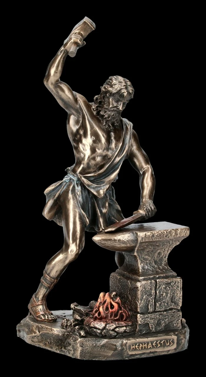 Hephaistos Figur - Griechischer Gott des Feuers Hephaistos Figur - Griechischer Gott Des Feuers -Veronese FS18511 Hephaistos Figur Griechischer Gott des