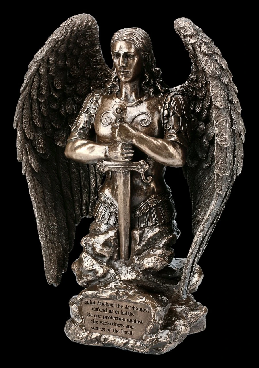 Erzengel Michael Figur mit Gebetstafel Erzengel Michael Figur Mit Gebetstafel -Veronese FS20439 Erzengel Michael Figur