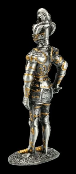 Deutscher Zinnritter - Figur Mit Federbusch-Helm 5 Deutscher Zinnritter - Figur Mit Federbusch-Helm -Veronese FS21147 Zinn Ritter Figur mit Streitkolben 5 1280x1280