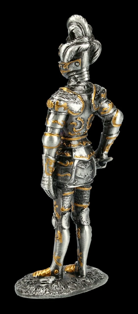 Deutscher Zinnritter - Figur mit Federbusch-Helm Deutscher Zinnritter - Figur Mit Federbusch-Helm -Veronese FS21147 Zinn Ritter Figur mit