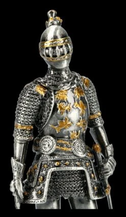 Deutscher Zinnritter - Figur Mit Schwert -Veronese FS21148 Zinn Ritter Figur mit Schwert an der Seite 9 1280x1280