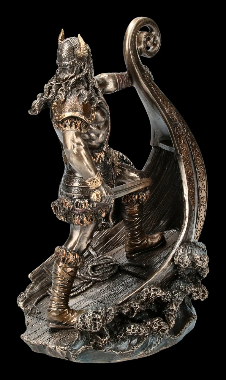 Wikinger Figur - Halvor mit gehörntem Helm Wikinger Figur - Halvor Mit Gehörntem Helm -Veronese FS21781 Wikinger Figur Halvor mit gehoerntem