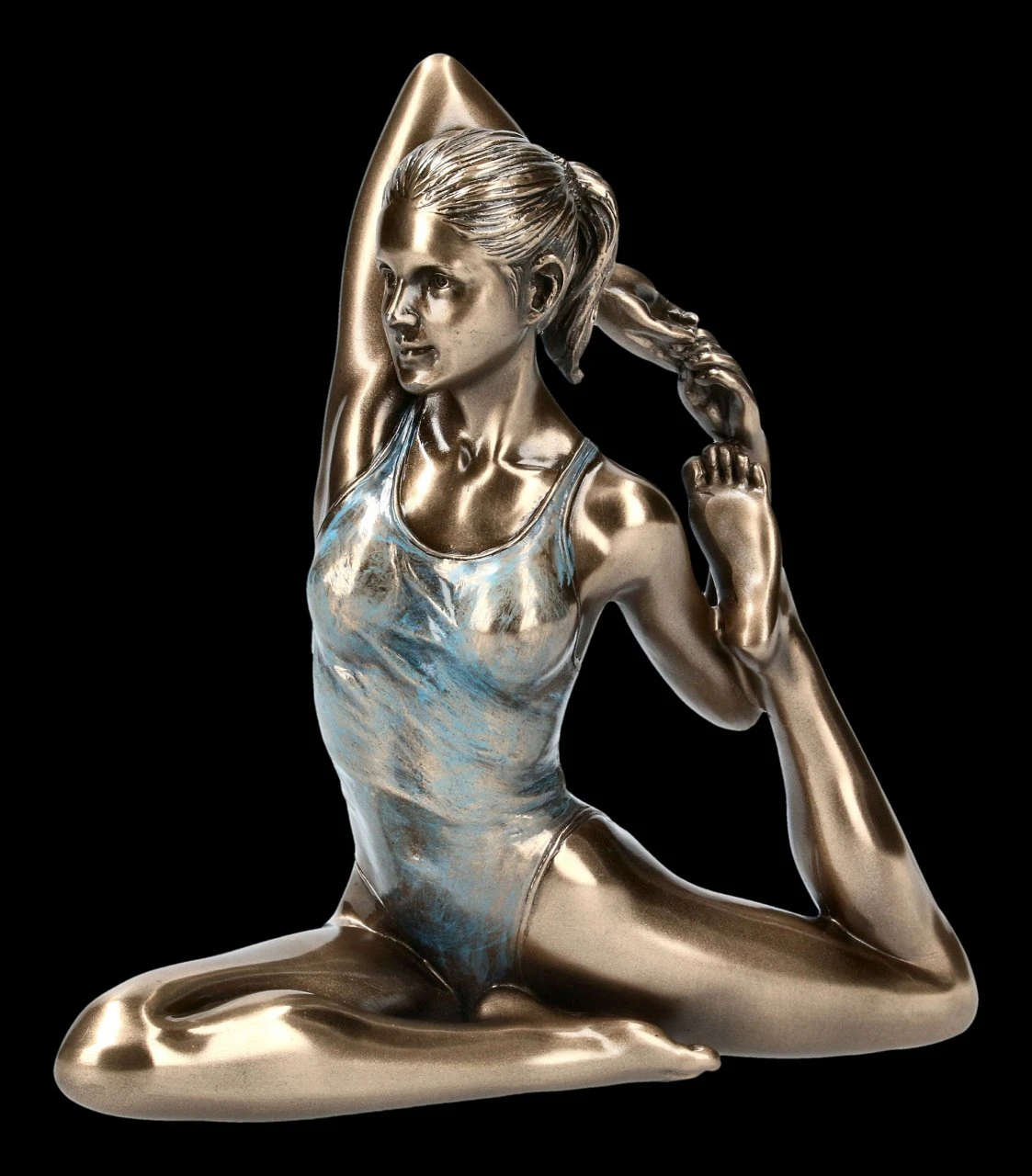 Weibliche Yoga Figur - Eka Pada Rajakapitasana Stellung Weibliche Yoga Figur - Eka Pada Rajakapitasana Stellung -Veronese FS21791 Yoga Figur Eka Pada Rajakapitasana
