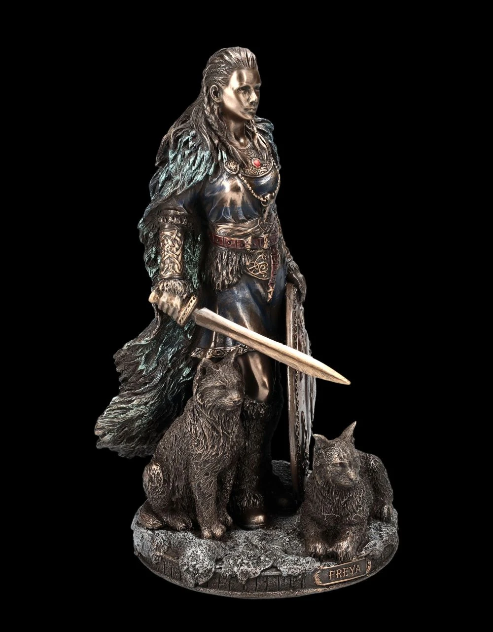 Freya Figur - Germanische Göttin als Schildmaid Freya Figur - Germanische Göttin Als Schildmaid -Veronese FS24831 Freya Figur Germanische Gottin als