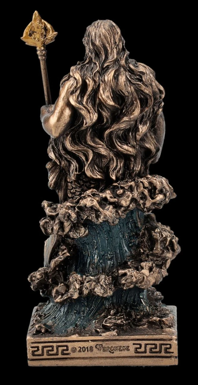 Poseidon Figur klein - Olympischer Gott des Meeres Poseidon Figur Klein - Olympischer Gott Des Meeres -Veronese FS25802 Poseidon Figur klein Olypischer Gott des