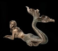 Meerjungfrau Figur - Liegend Bronziert Groß -Veronese FS25817 Meerjungfrauen Figur Liegend bronziert gross 2 1280x1280