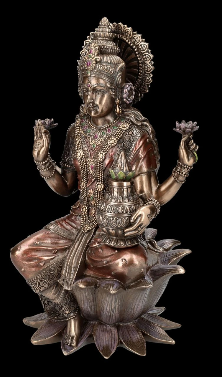 Lakshmi Figur XL - Hinduistische Göttin der Liebe Lakshmi Figur XL - Hinduistische Göttin Der Liebe -Veronese FS25887 Lakshmi Figur XL Hindistische G ttin der