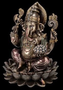 Ganesha Figur - Elefantenköpfiger Gott Auf Lotus -Veronese FS25890 Ganesha Figuz Elefantenk pfiger Gott auf Lotus 2 1280x1280