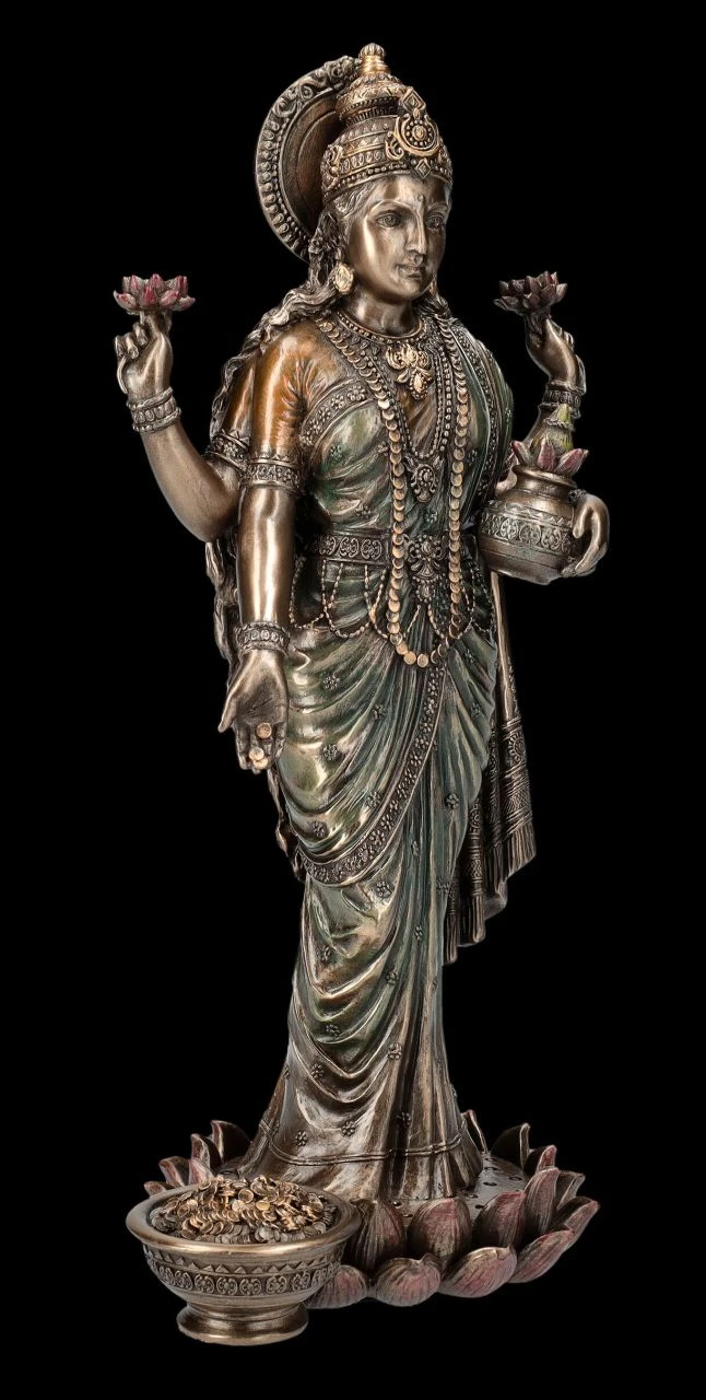 Lakshmi Figur - Göttin des Glücks & Wohlstands Lakshmi Figur - Göttin Des Glücks & Wohlstands -Veronese FS25979 Lakshmi Figur G ttin des Gl cks