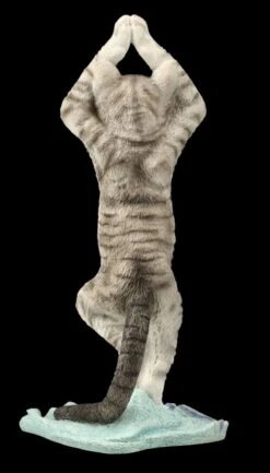 Katzen Figur Beim Yoga - Baumstellung -Veronese FS26068 Katzen Figur beim Yoga Baumstellung 6 1280x1280