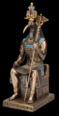 Thoth Figur - Ägyptischer Gott Der Weisheit Auf Thron -Veronese FS26075 Thoth Figur gyptischer Gott der Weisheit auf Thron 2 1280x1280