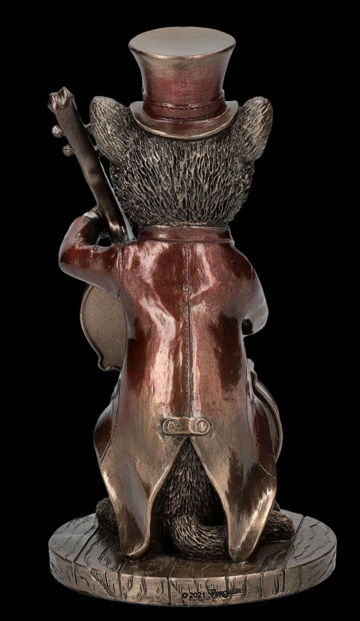 Steampunk Figur - Katzen Bassist Steampunk Figur - Katzen Bassist -Veronese FS26388 Katzen