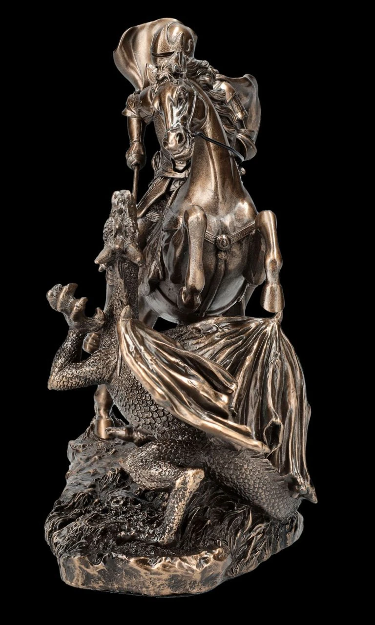 Heiliger Georg Figur - Drachentöter mit Pferd Heiliger Georg Figur - Drachentöter Mit Pferd -Veronese FS26398 Heiliger Georg Figur Drachent ter auf