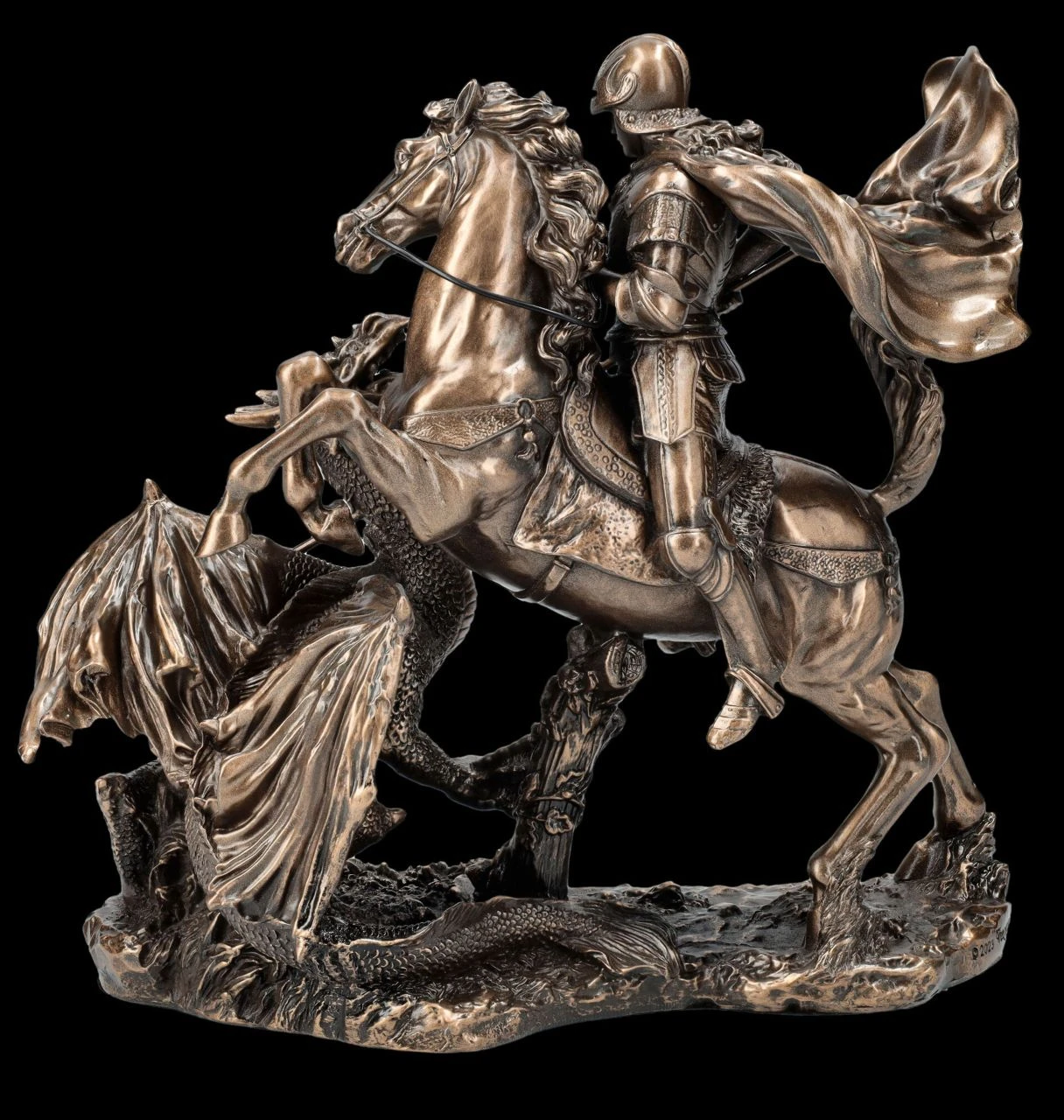 Heiliger Georg Figur - Drachentöter mit Pferd Heiliger Georg Figur - Drachentöter Mit Pferd -Veronese FS26398 Heiliger Georg Figur Drachent ter auf