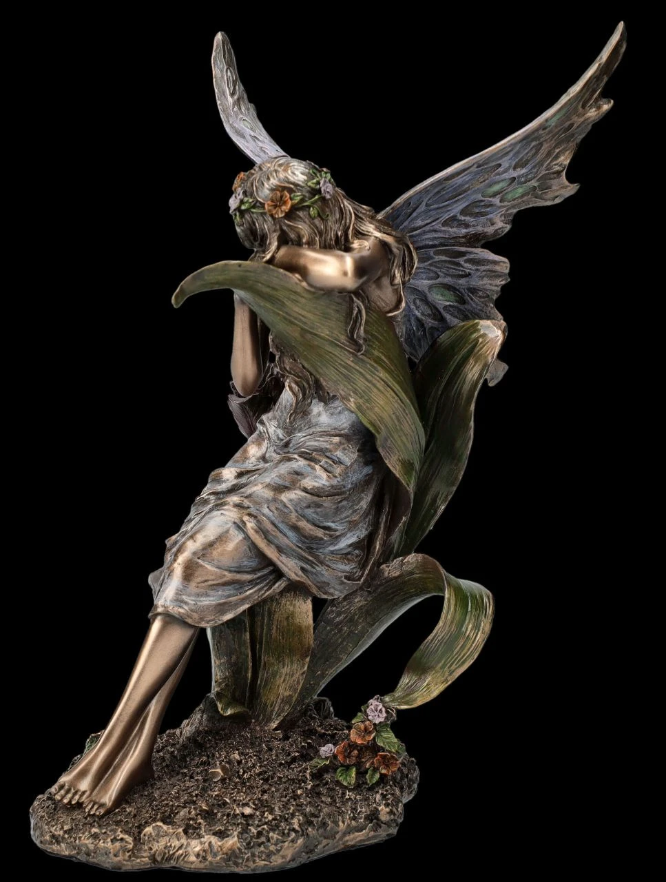 Elfen Figur lehnt an Tulpe Elfen Figur Lehnt An Tulpe -Veronese FS26514 Elfen Figur lehnt an